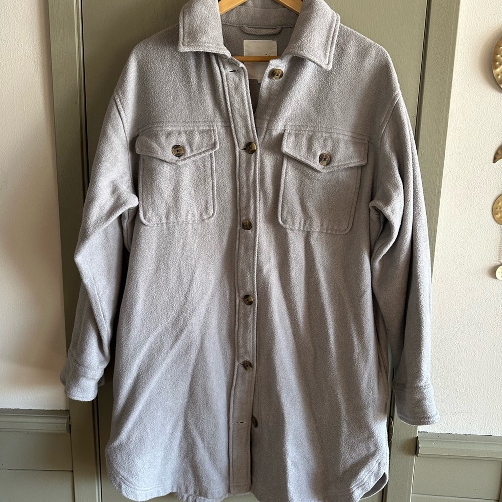 Aerie Button-Up Shirt Jacket
